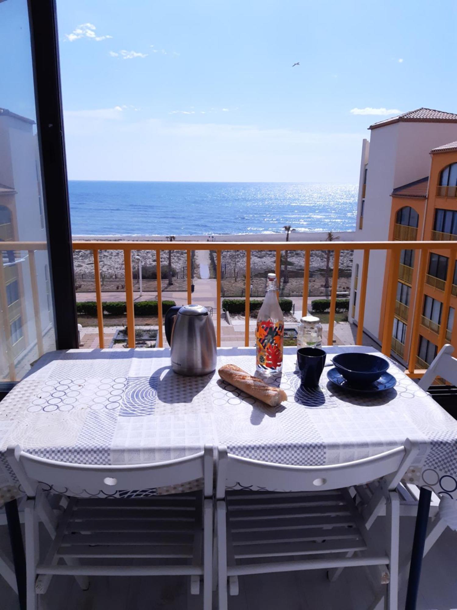 Bella Vista ,Acces Direct Plage, Front De Mer, Vue Mer Panoramique Le Barcarès Exterior foto
